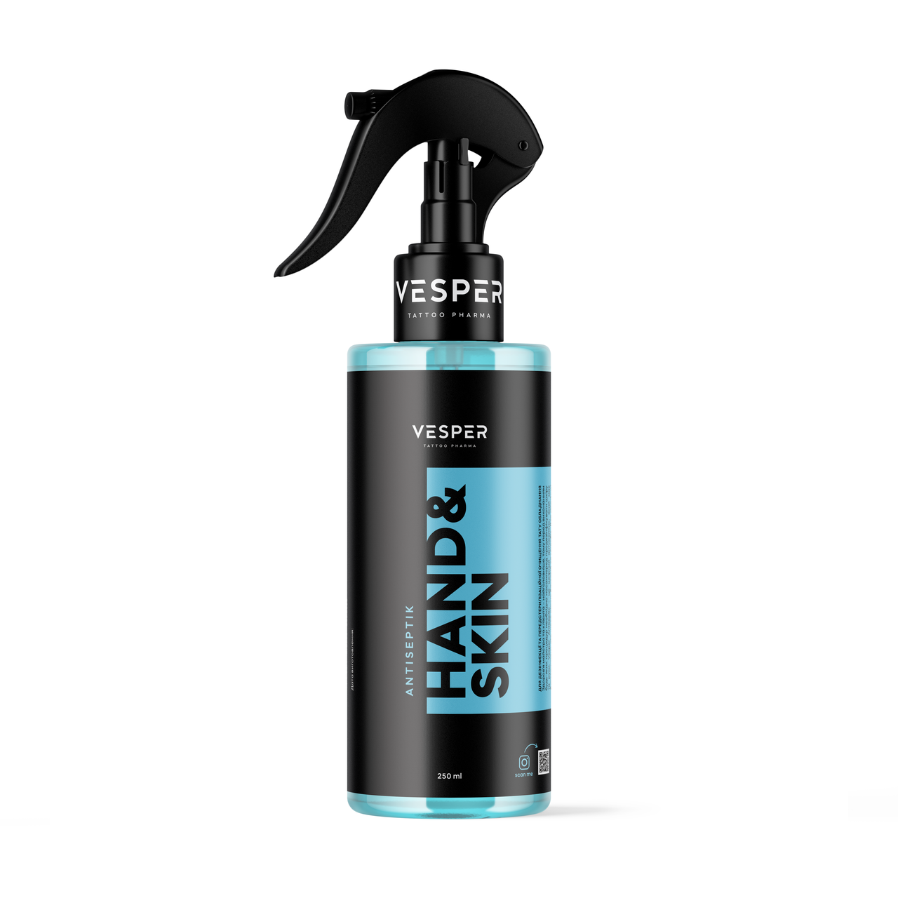 250 мл Антисептик для шкіри та рук VESPER Hand&Skin, фото 1