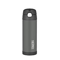 Thermos FUNtainer Дитячий термос з трубочкою 470мл, чорний 120021