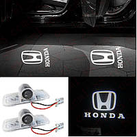 Подсветка двери с логотипом Honda Sienna (04-13), Accord Crosstour (11-16), Passport (19), Pilot (09-19) 2шт