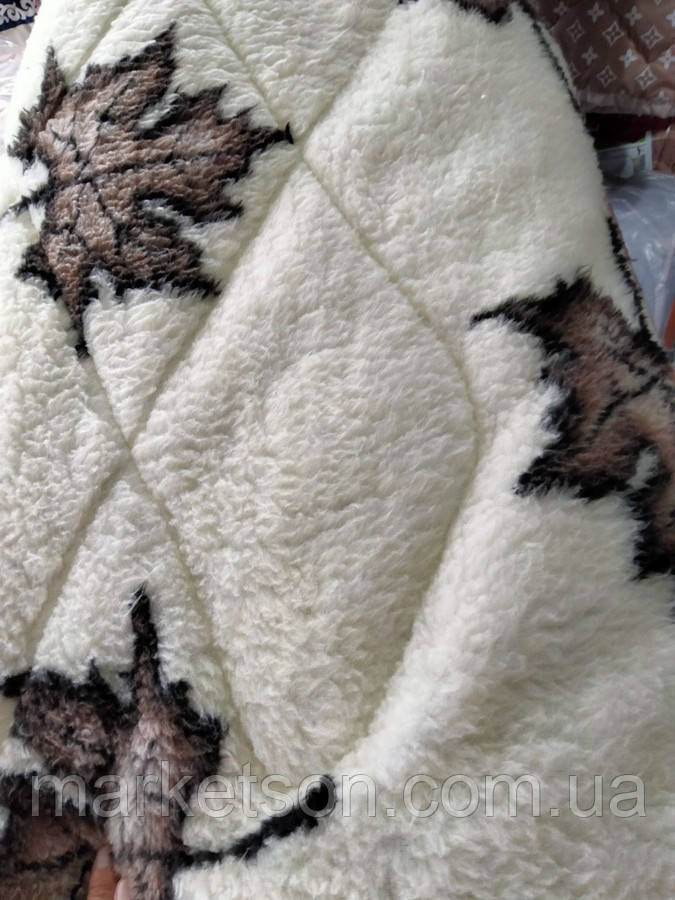 Зимова Хутряна ковдра 195х215 Ковдра відкрита Хутряна.Арктика