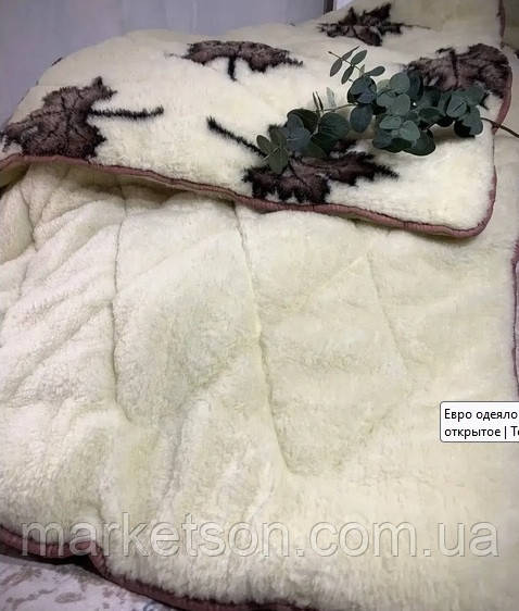 Зимова Хутряна ковдра 175х210 Ковдра відкрита Хутряна.Арктика