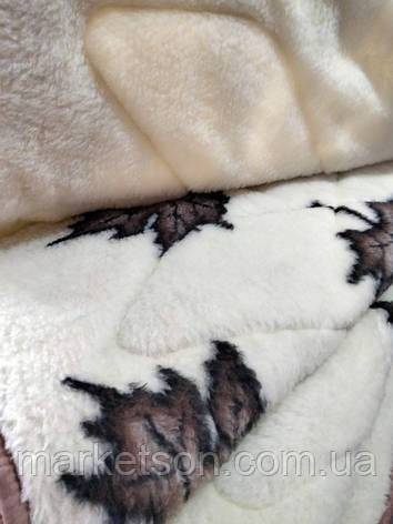Зимова Хутряна ковдра 175х210 Ковдра відкрита Хутряна.Арктика, фото 1