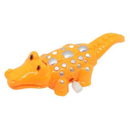 Заводна іграшка "Крокодил", жовтогарячий