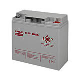 Акумулятор гелевий LPM-GL 12V - 20 Ah LogicPower 5214, фото 2