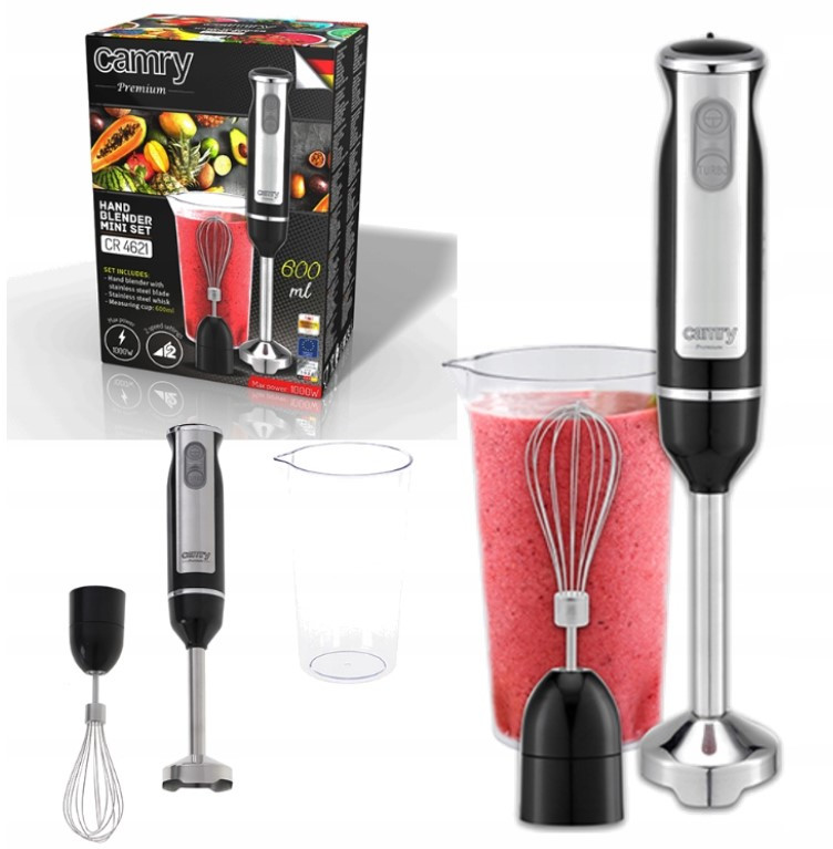 Блендерний набір Camry CR 4621 2в1 (1000 Вт, Польща), фото 1