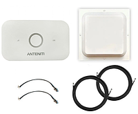 Антенный Комплект 4G wifi роутер anteniti E5573+антенна 17дб мимо +кабель 2 по 10м+переходники