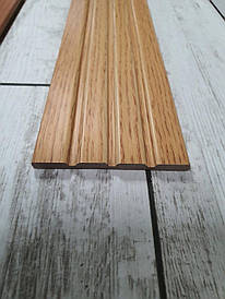 Лиштва пластикова (пвх) 2500*80мм (дуб світлий, дуб натуральний, бук)