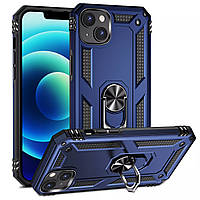 Чохол Shield для Iphone 13 бампер протиударний із підставкою Dark-Blue