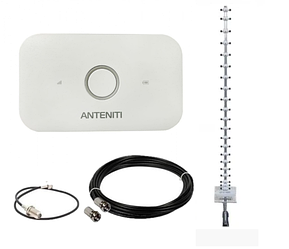 Антенний Комплект 4G wifi роутер anteniti E5573+антена стріла 21дб+кабель 10м + перехідник