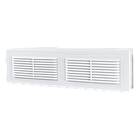 Решітка вентиляційна Вентс МВ 380/2 з ABS пластику, дверна