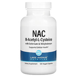 Амінокислота N-ацетил L-цистеїн Lake Avenue Nutrition NAC 600 мг 120 капс.
