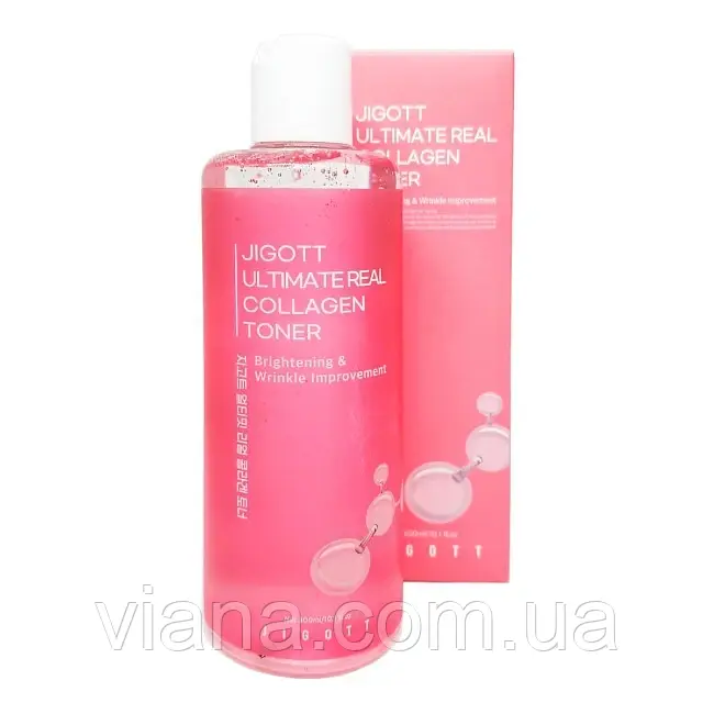 Омолоджувальний тонер із колагеном Jigott Ultimate Real Collagen Toner 300 мл