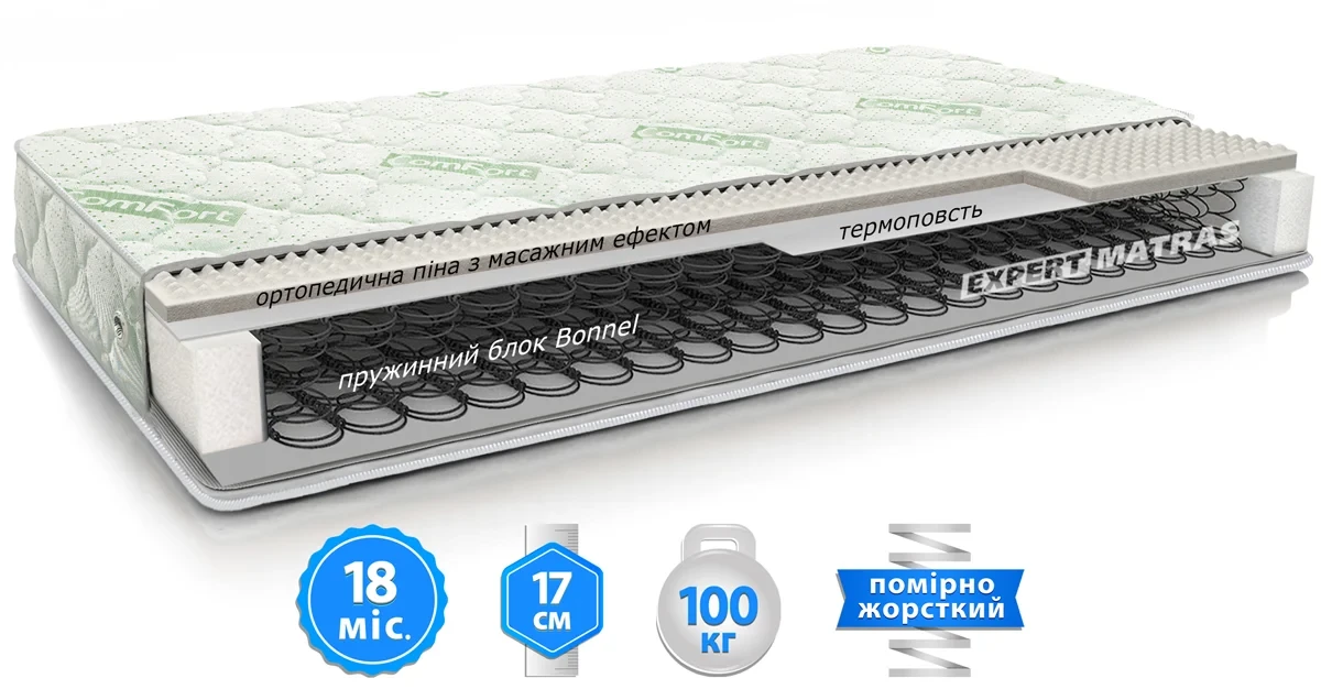 Матрац ComFort/КомФорт 1 Sleep&Fly