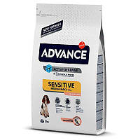 Сухой корм для собак с чувствительным пищеварением Advance Dog Sensitive Medium/Maxi Salmon с лососем 3 кг