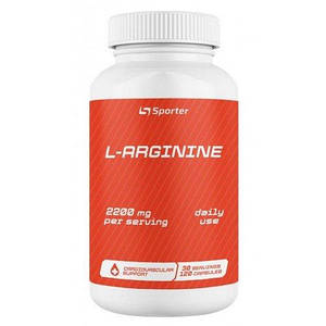 Аргінін Sporter L-Arginine 2200 мг 120 капс.