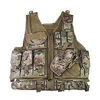 Жилет розгрузка KOMBAT UK Cross-draw Tactical Vest Мультикам