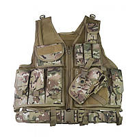 Жилет разгрузка KOMBAT UK Cross-draw Tactical Vest Мультикам