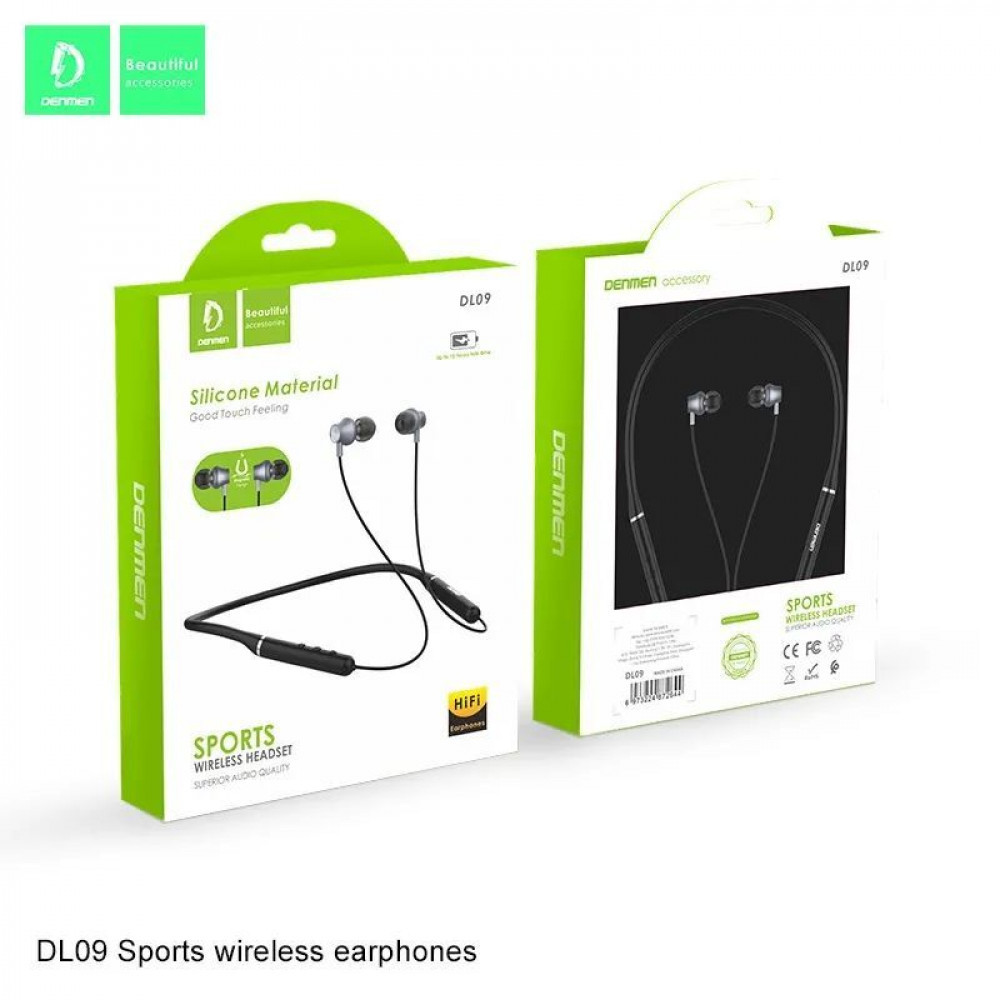 Навушники MP3 Denmen DL09 sports Bluetooth з мікрофоном