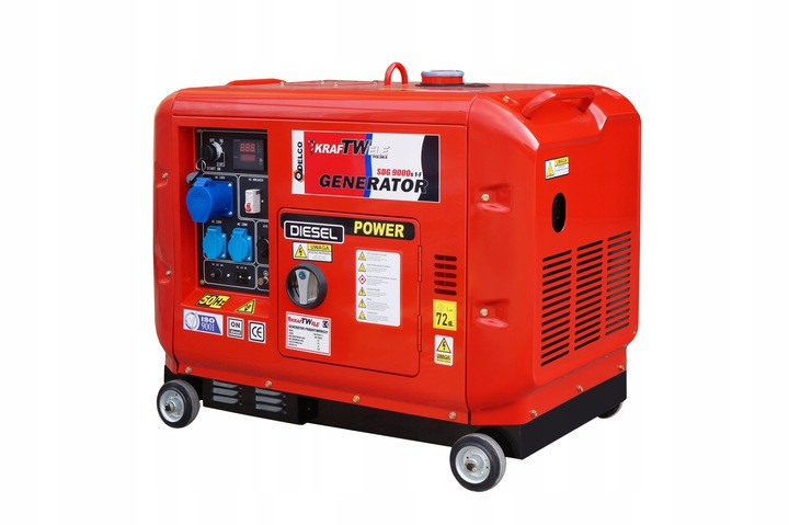 Генератор дизельний KrafTWele SDG9000 1F, 7600 Вт