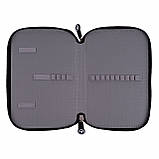 Пенал твердий YES подвійний HP-01 Shark 13х21х4 см чорний (533133), фото 2