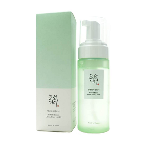 Beauty of Joseon Bubble Toner Green Plum + AHA Тонер-мус із кислотами, 150 мл