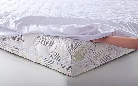 Наматрацник натяжний бязь біла MatroLuxe 80х190 см, фото 3
