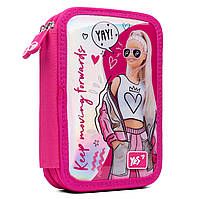 Пенал твердий YES подвійний HP-01 Barbie 13х21х4 см (533103)