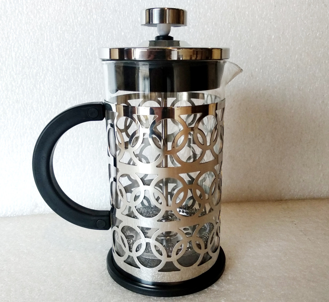 Френч-прес для кави та чаю 1 л Bohmann BH-9110-ST скляний заварник