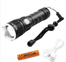 Ліхтар тактичний Police BL-A73-P50 zoom, Type C-USB 18650, фото 4