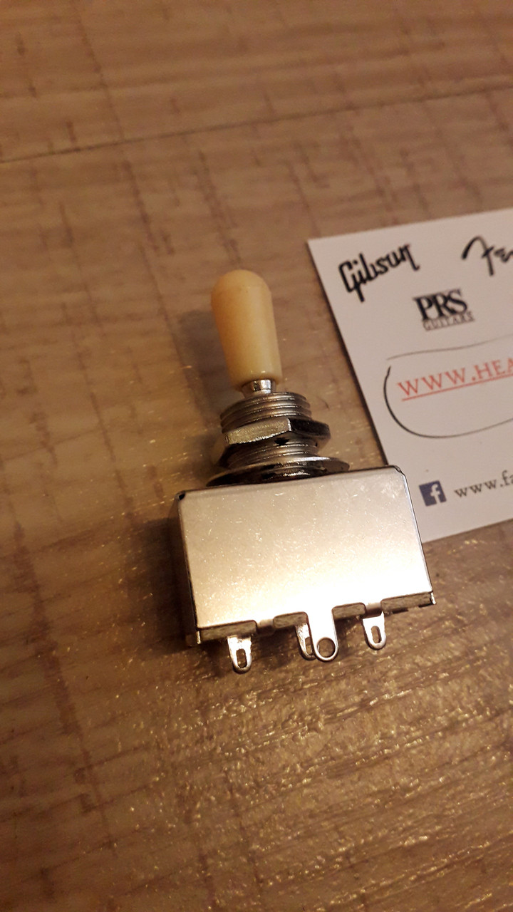 Перемикач тумблер switch для гітари електрогітари Gibson LP Les Paul SG ES беж, фото 1