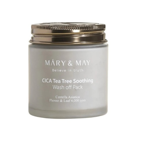 Mary&May CICA TeaTree Soothing Wash off Pack Заспокійлива глиняна маска, 125 г