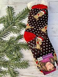 Шкарпетки жіночі з хутра, носки жіночі овчина,носки теплі, носки з овечої шерсті новорічні 35-38, 39-41