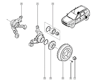 Подшипник маточки задней Renault: Duster, 402109533R