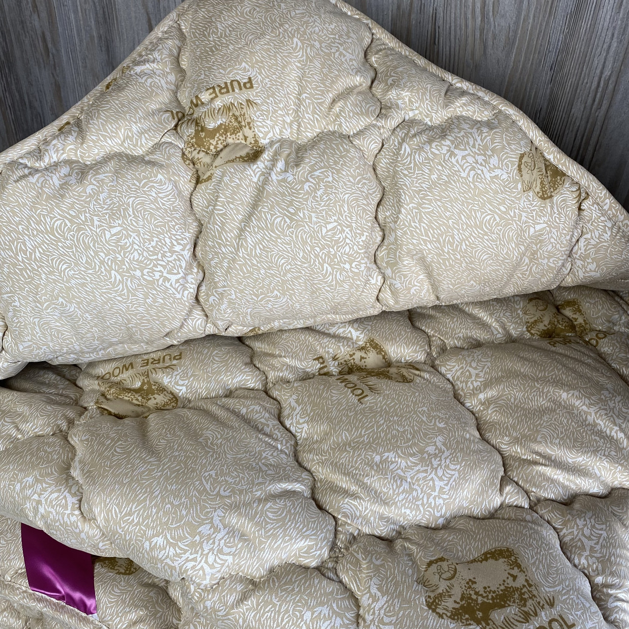 Ковдра на вовні Полуторного розміру 155х210 Якісна, тепла зимова ковдра ODA, фото 1