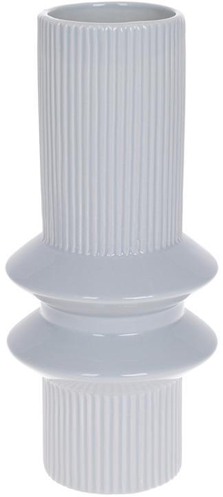 Ваза керамічна "Stone Flower" 12.6х12.6х28см, сірий