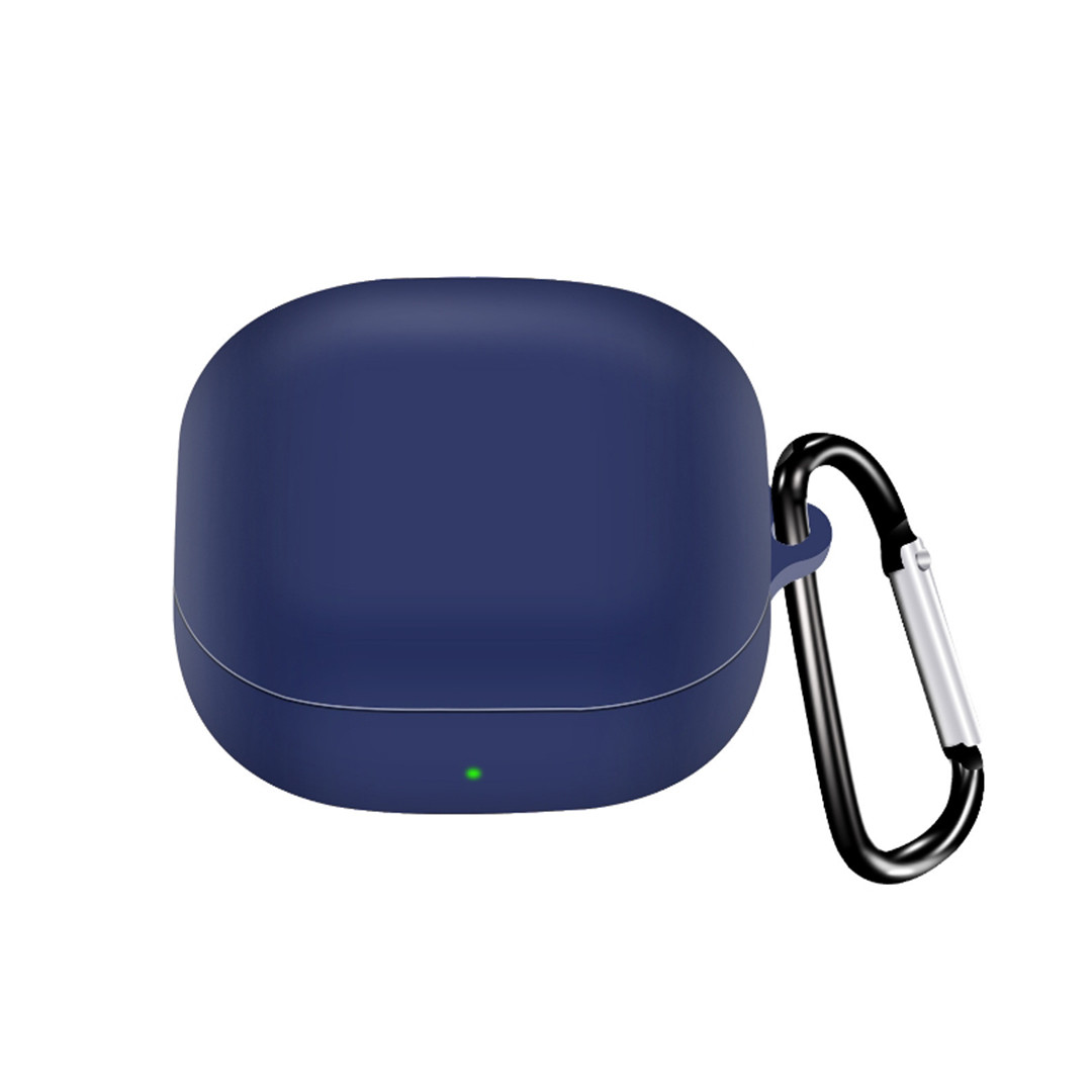 Силіконовий чохол для навушників Samsung Galaxy Buds 2 Pro (SM-R510) | чохол + какрабін | синій