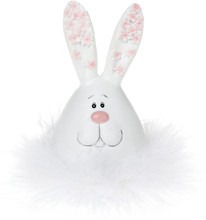 Статуетка декоративна «Зайчик-Пушок» 4х4х7.5см, полістоун