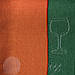Плед в'язаний з логотипом Ohaina 180x100 жакард Bottle Green, фото 7