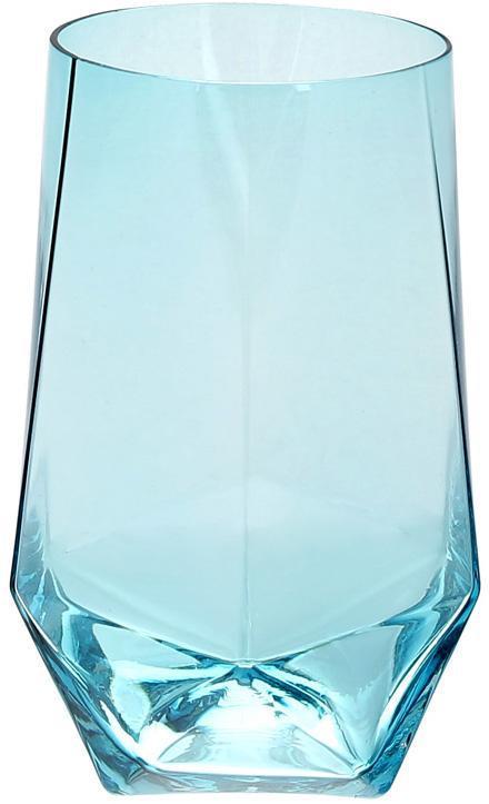 Набір 4 склянки Monaco 700 мл, скло блакитного льоду