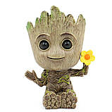 Фігурка іграшка Супер Герой Грут Вартові Галактики з квіткою, фото 2