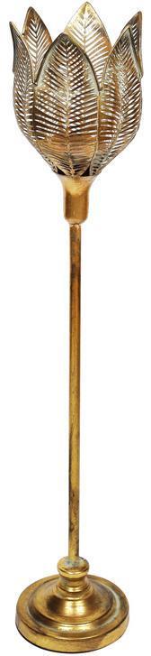 Підсвічник Aivars "Квітка" 21х18.5х88.5 см на високій ніжці, металевий