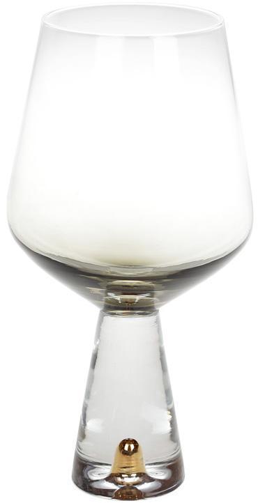 Набір 4 келихи Chic для червоного вина 550 мл, димчастий сірий