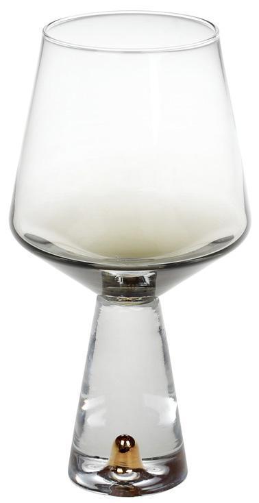 Набір 4 келихи Chic для білого вина 400 мл, димчастий сірий