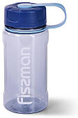 Пляшка спортивна Fissman Sport Line 650 мл пластикова, сіро-блакитна