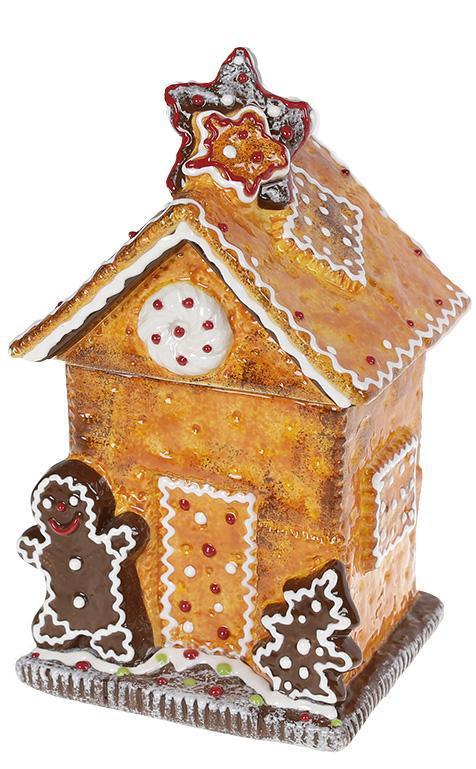 Банка для солодощів "Прянична Казка" Будиночок 800 мл керамічна, фото 1