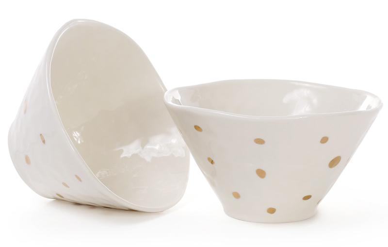 Набір 4 керамічні піали "Золотий Дощ" 450 мл