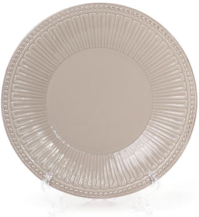 Набір 3 обідні тарілки Stone Flower Ø 25 см, бежеві