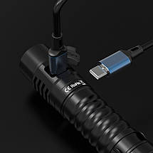 Ліхтар Wurkkos FC11 USB-C Rechargeable 18650 LED LH351D 90 CRI, чорний, фото 3