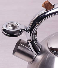 Чайник Kamille Whistling Kettle 2л 7travз нержавіючої сталі зі свистком, фото 4