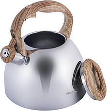 Чайник Kamille Whistling Kettle 2.7л 7travз нержавіючої сталі сатин зі свистком, фото 4